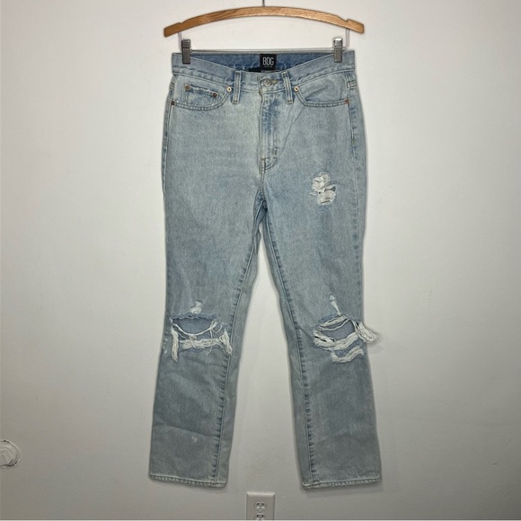 BDG Urban Outfitters bootcut Jeans light wash destroyed women’s size 27 - Picture 2 of 11